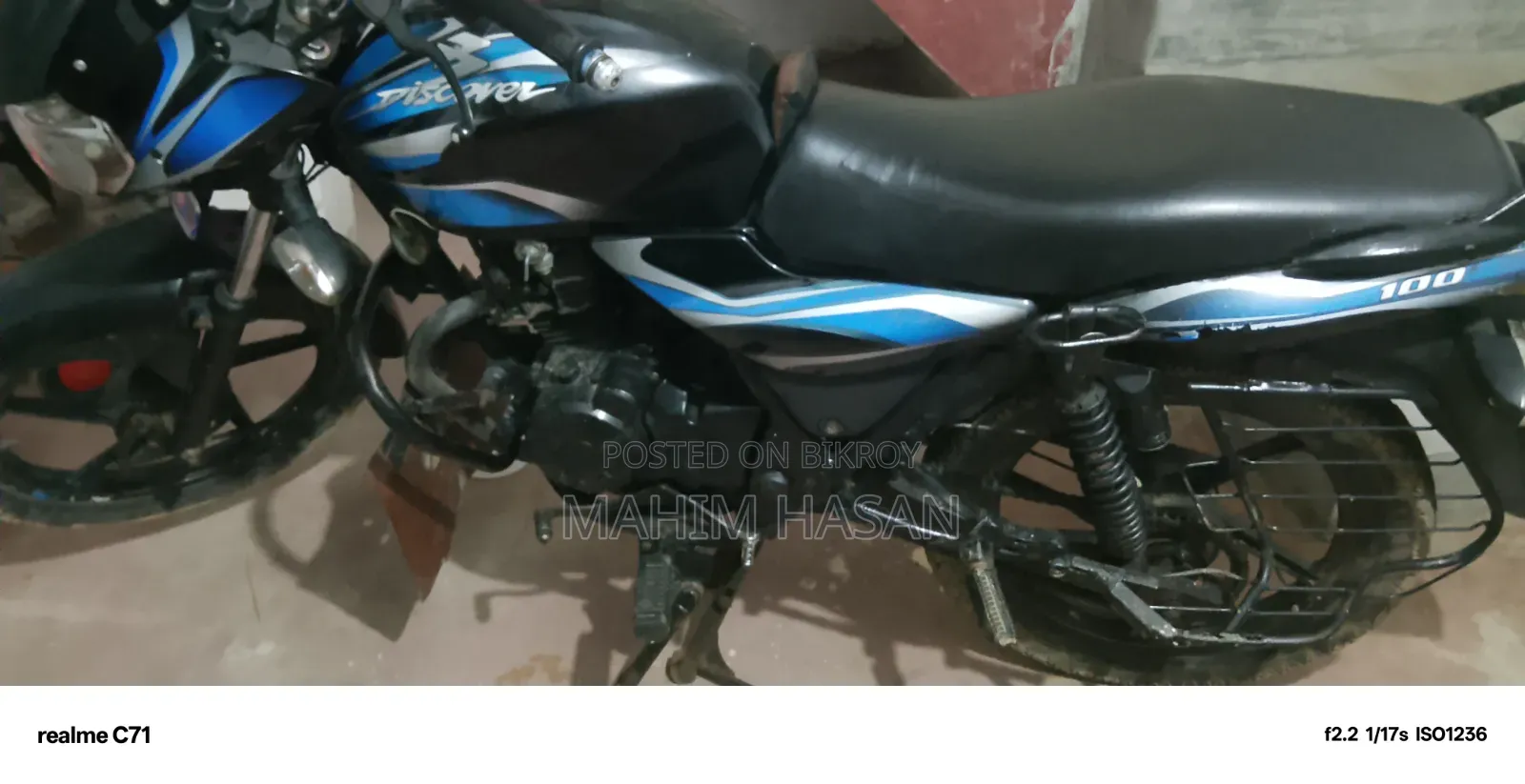 Bajaj Discover 100 2019 Blue