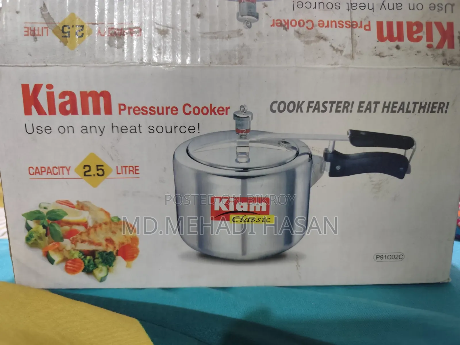Kiam Pressure Cooker Classic 2.5 Liter New