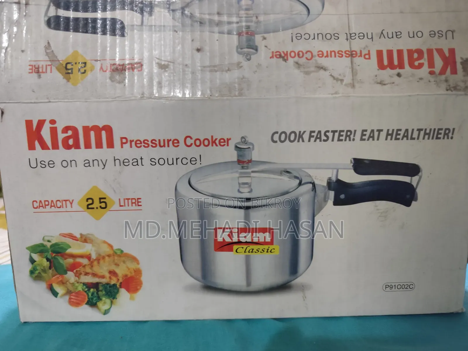 Kiam Pressure Cooker Classic 2.5 Liter New