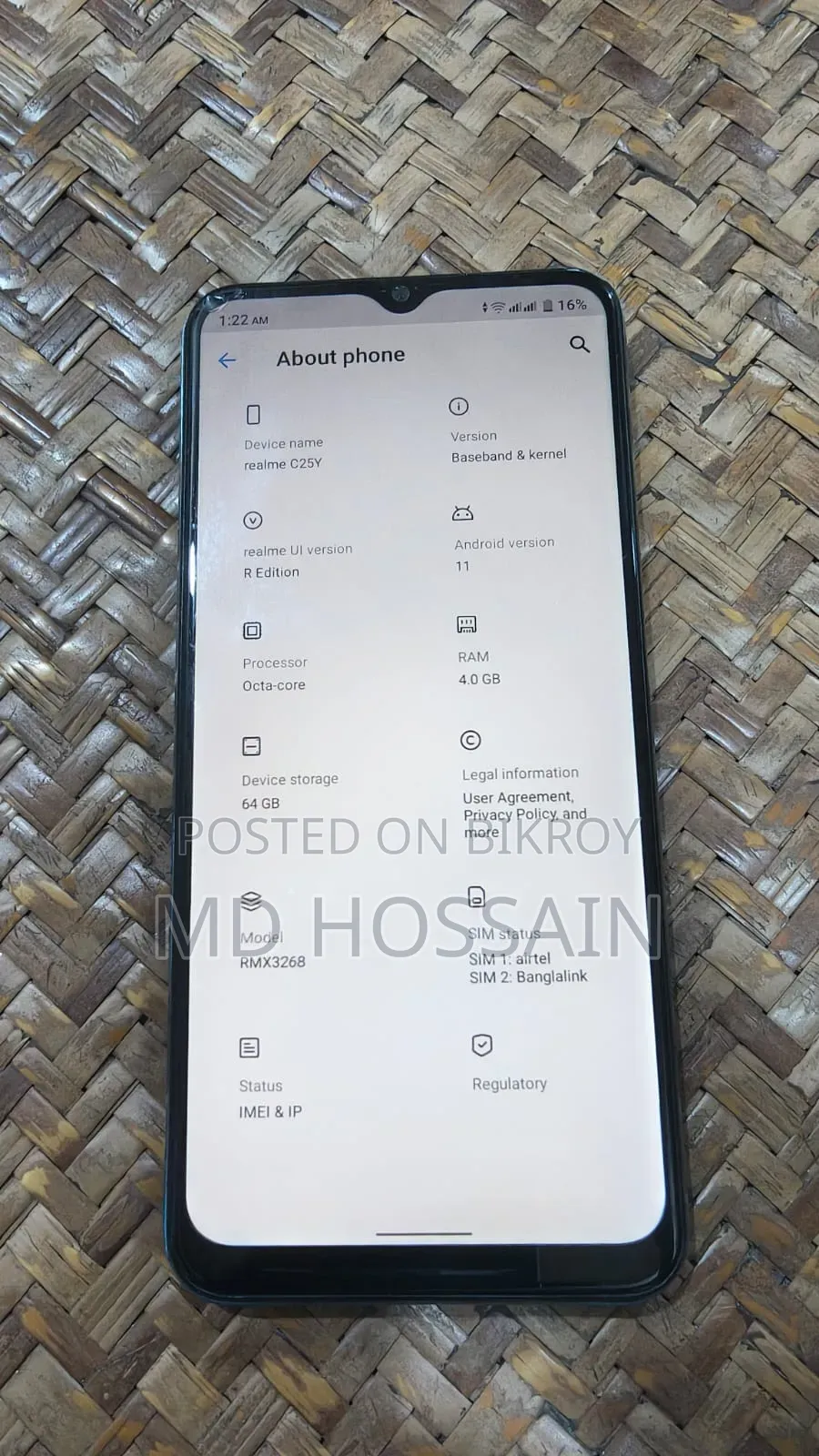 Realme C25Y 64 GB Blue