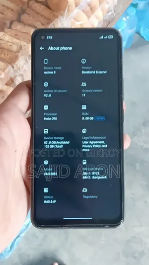 Realme 8 5G 128 GB Black