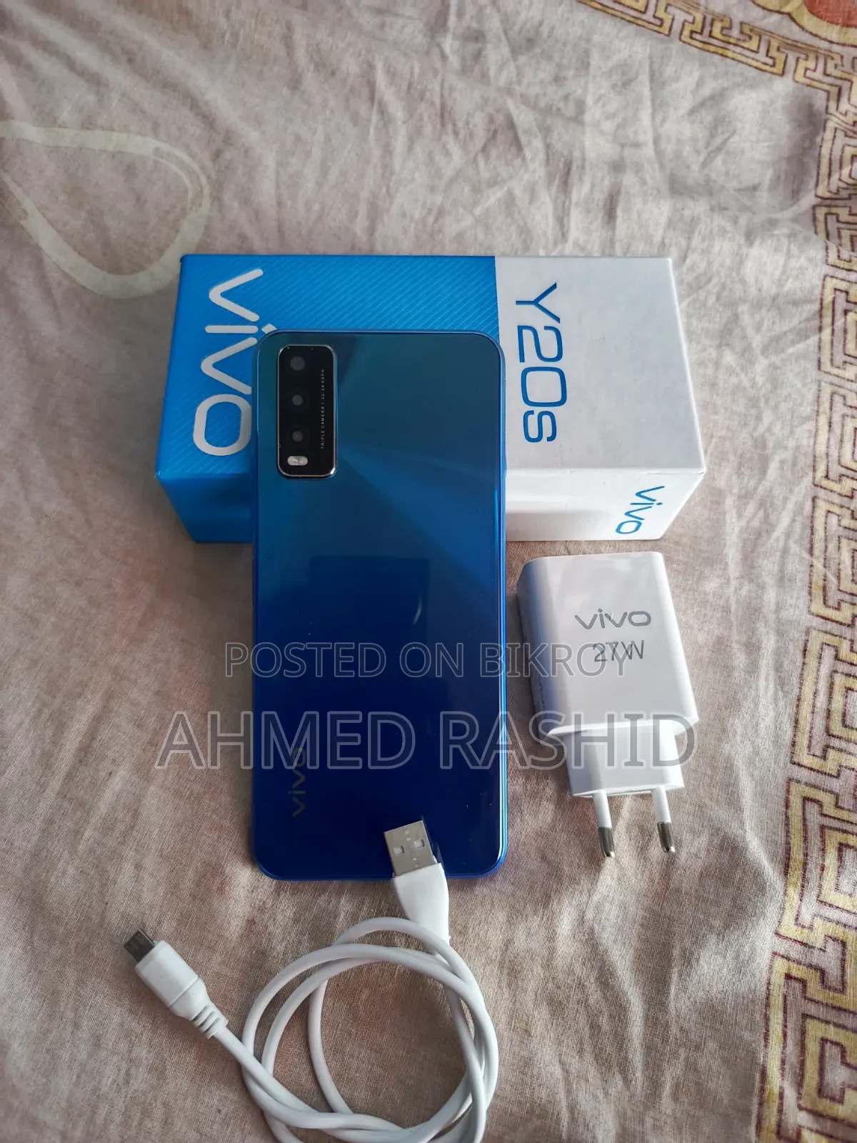 New Vivo Y20S 128 GB Blue