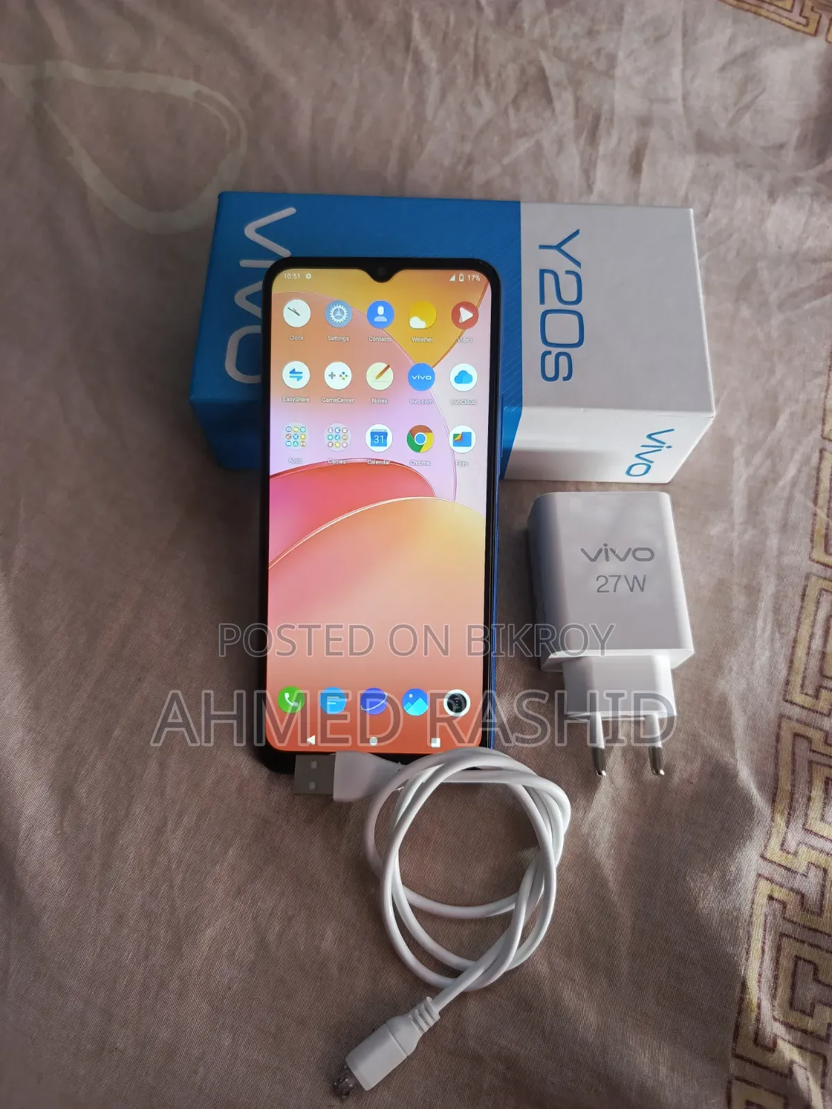 New Vivo Y20S 128 GB Blue