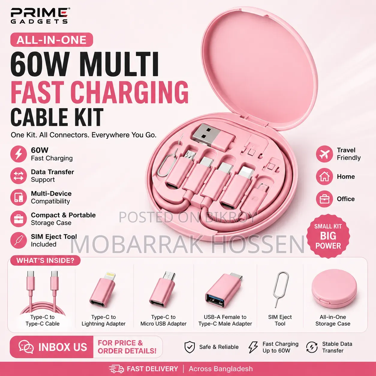 One Cable Kit for Almost Every Device! iPhone 14 / 13 / 15 Pro