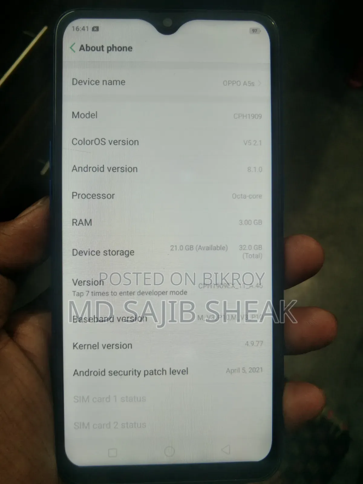 Oppo A5s / AX5s 32 GB Blue