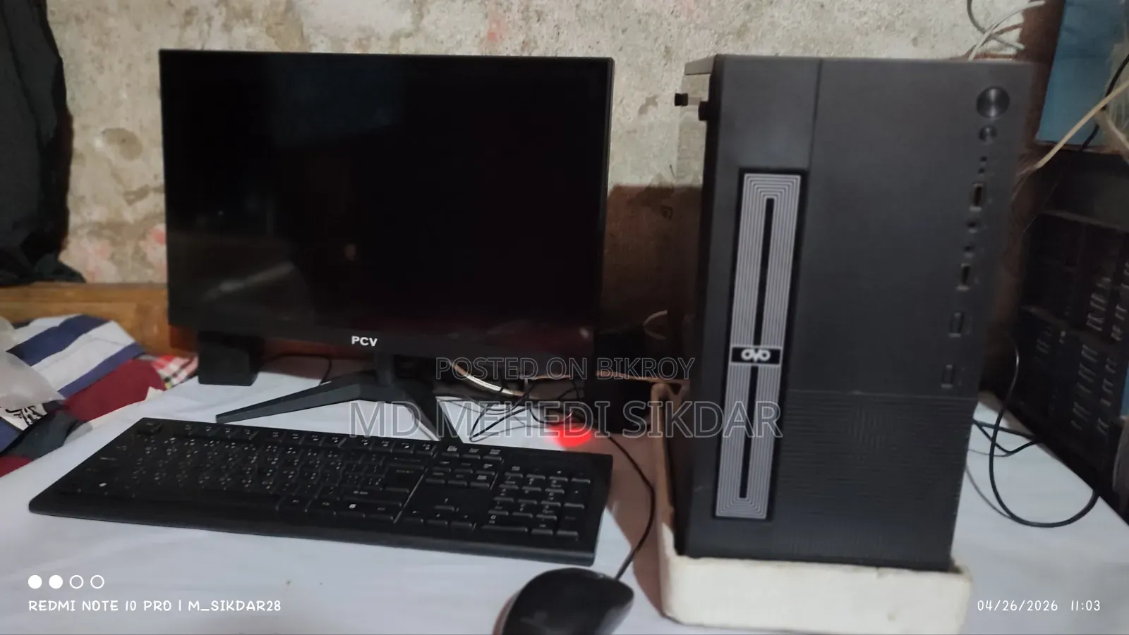 Desktop Computer MSI Model 8GB AMD Ryzen 3 HDD+SSD 750GB