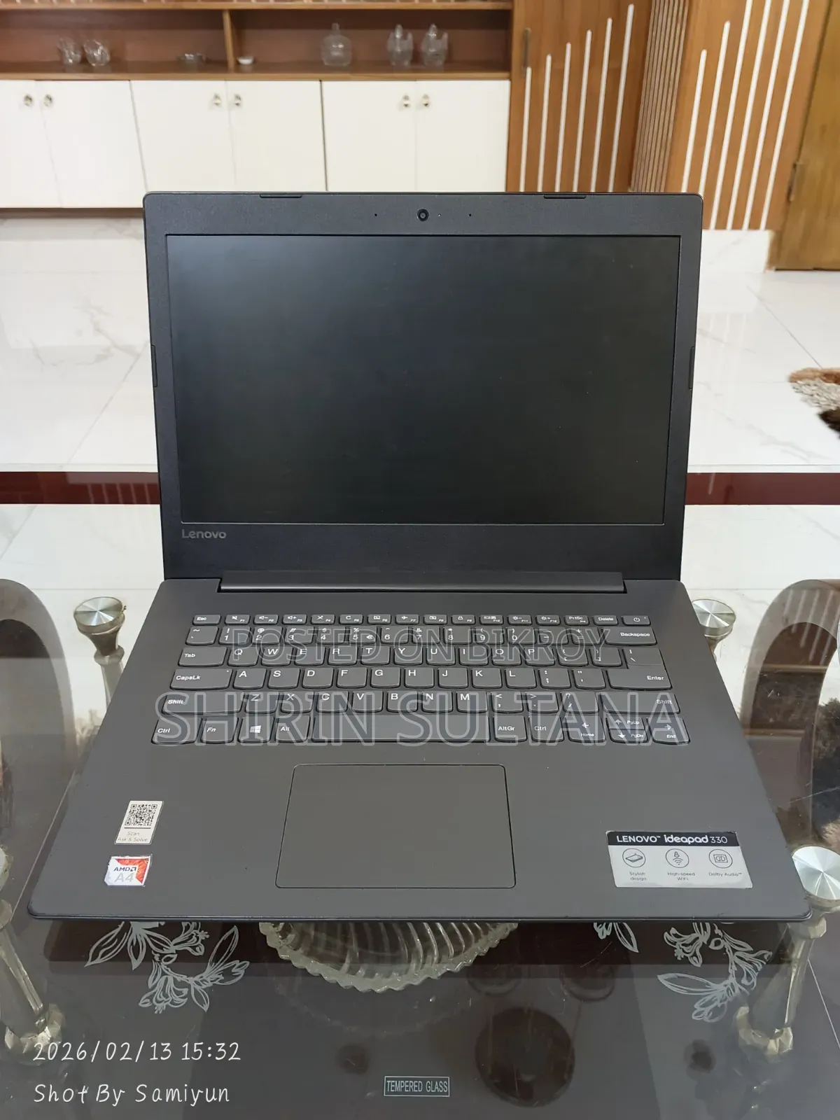 Laptop Lenovo IdeaPad 330 4GB AMD Ryzen 3 SSD 256GB