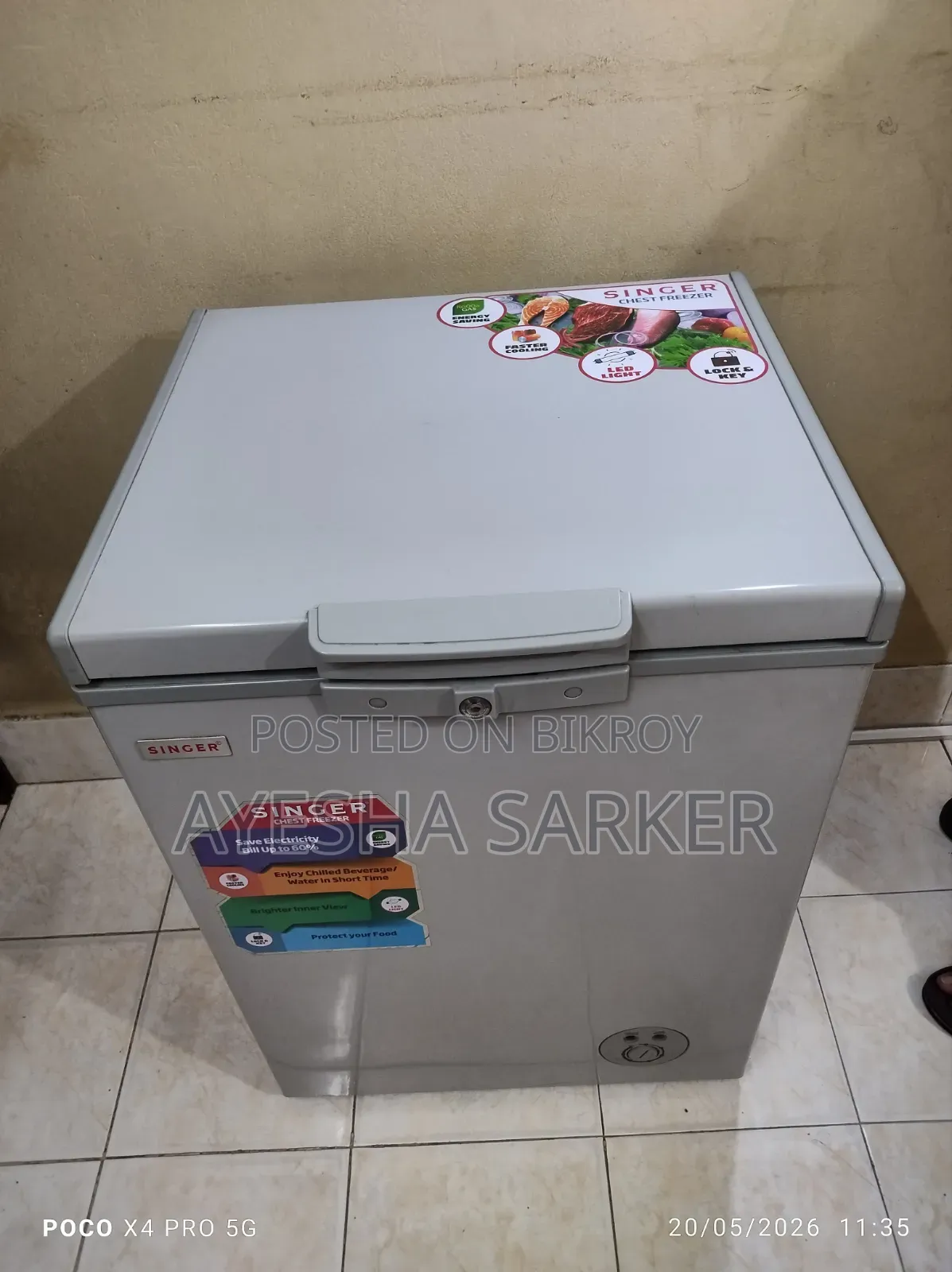 Singer 116 Liter Fridge Will Be Sold