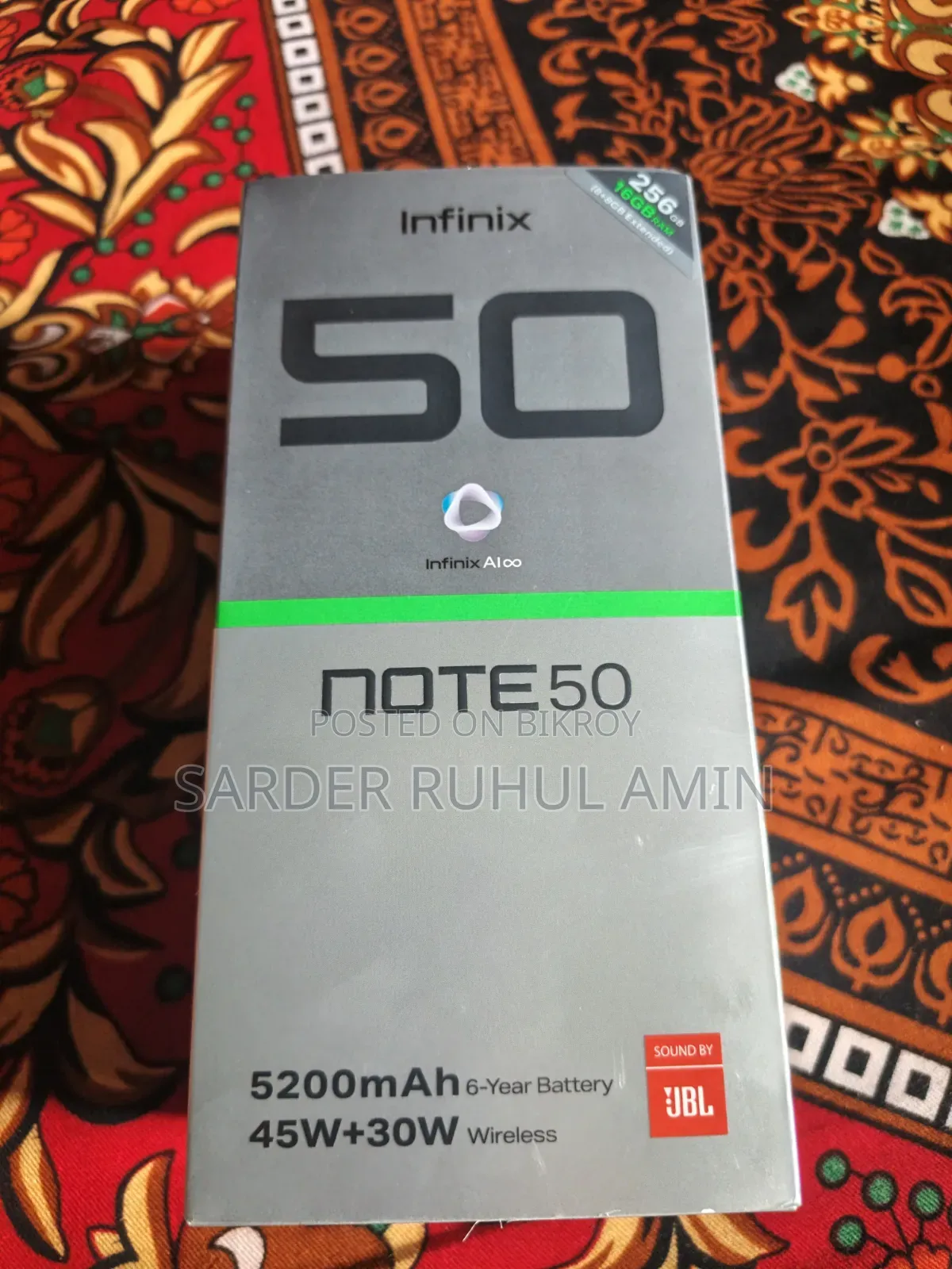 New Infinix Note 50 4G 256 GB Rose Gold