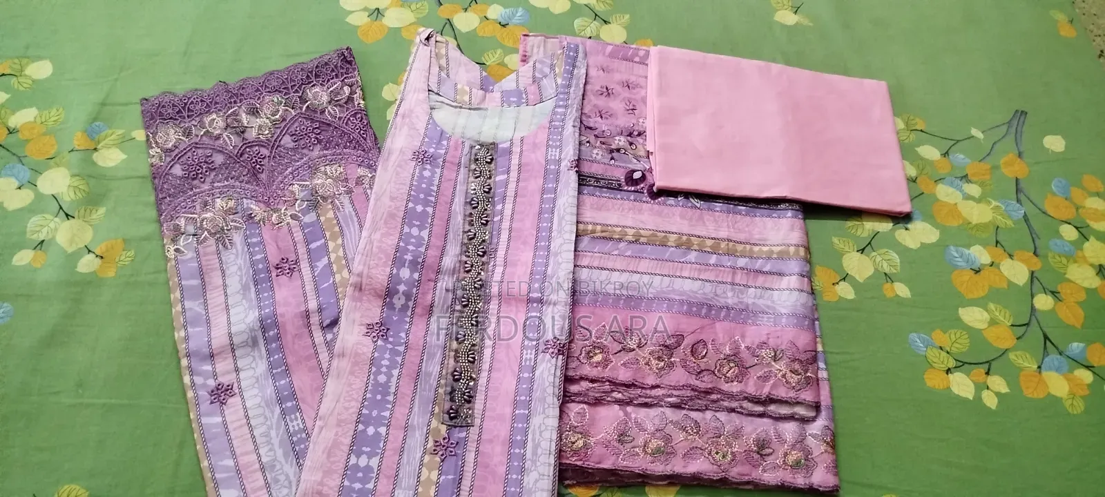 Three Piece With Karchupi Work