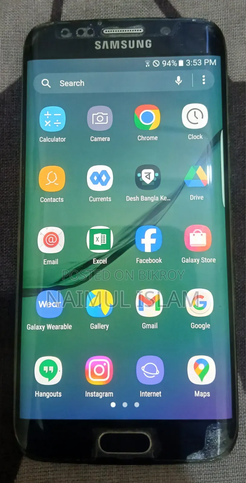 Samsung Galaxy S6 Edge Display