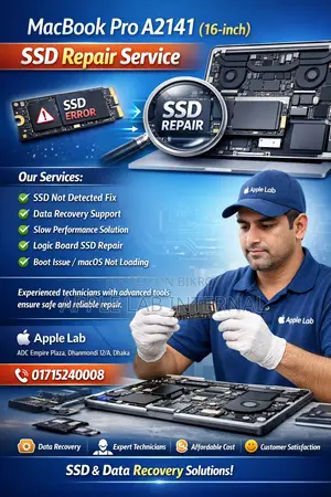 Macbook Pro A2141 (16-Inch) SSD Repair Service