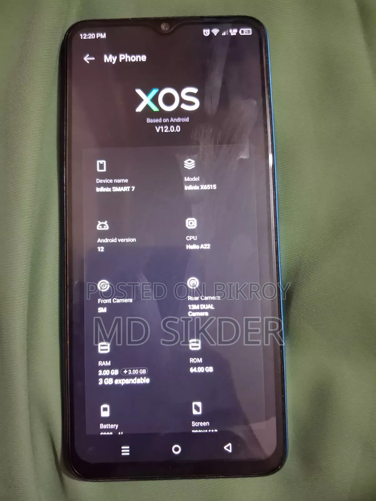 Infinix Smart 7 64 GB Blue