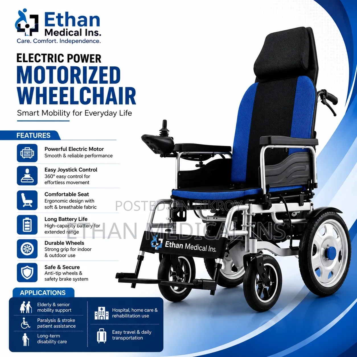 Electric Power Motorized Wheelchair