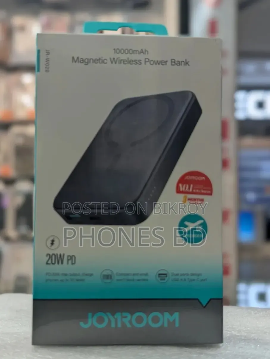 Joyroom Jr-W020 10000mAh 20W Magnetic Wireless Mini Power Bank