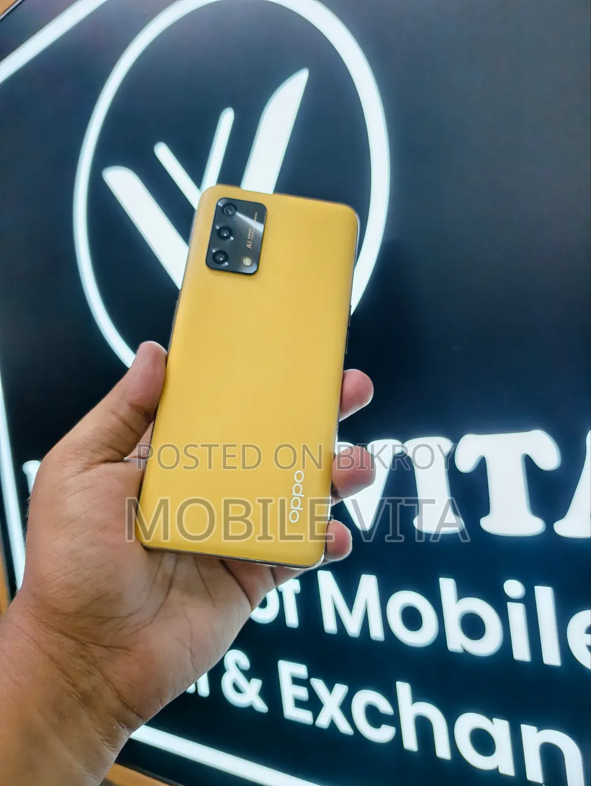 Oppo F19S 128 GB Yellow