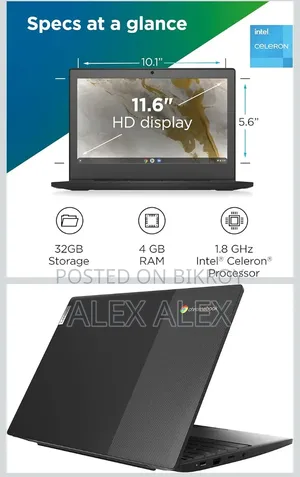 ল্যাপটপ Lenovo Ideapad 3 64GB Intel eMMC 256GB