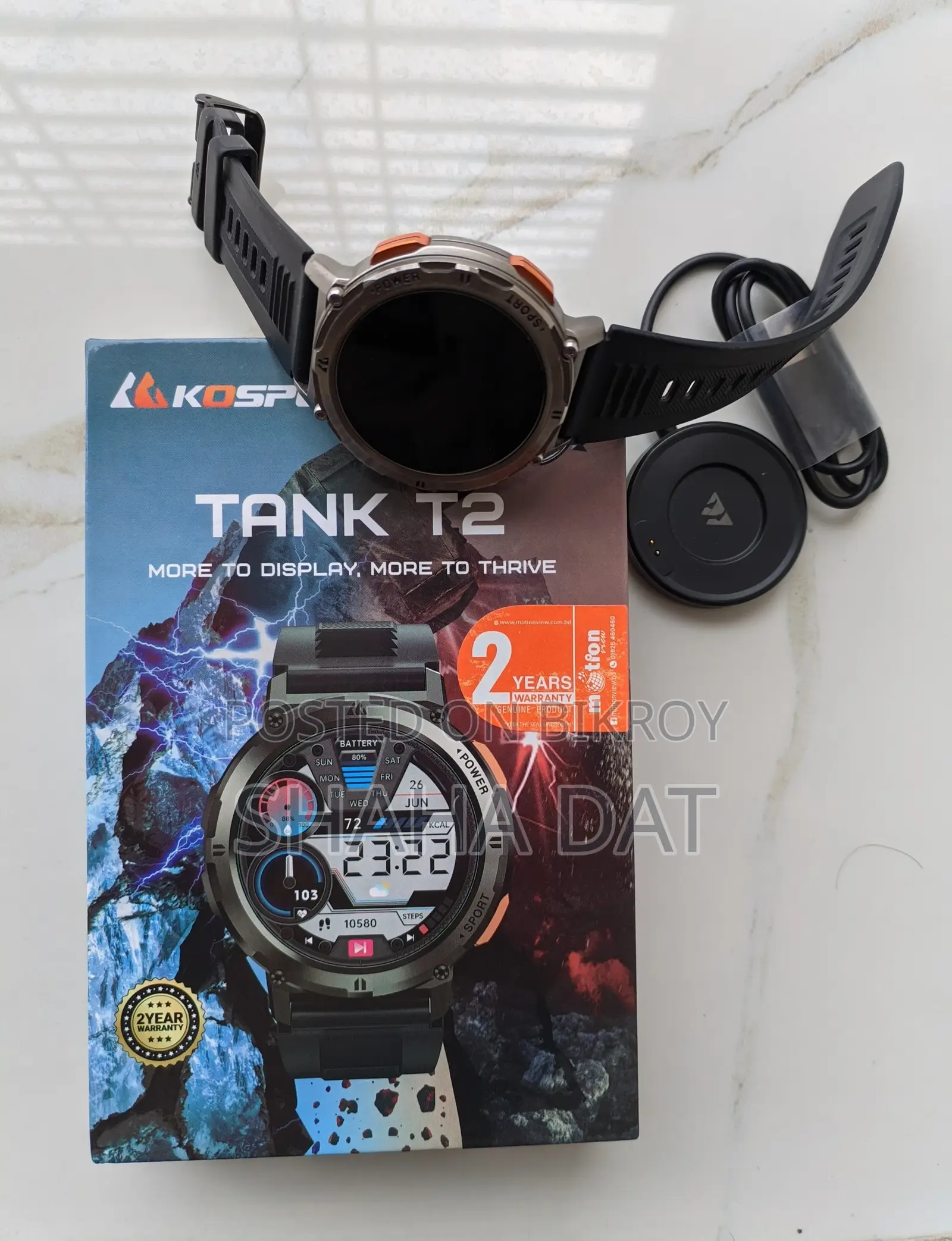 Kospet Tank T2 Calling Rugged Smart Watch