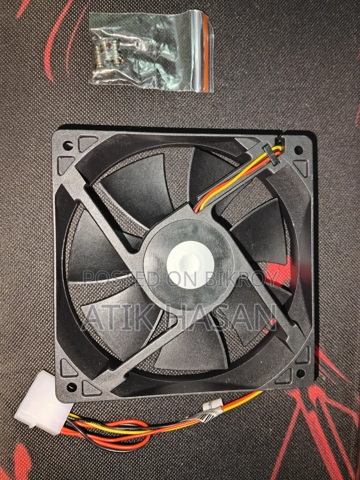 Deepcool Xfan 120 Black Casing Cooling Fan (Non RGB Single Fan)