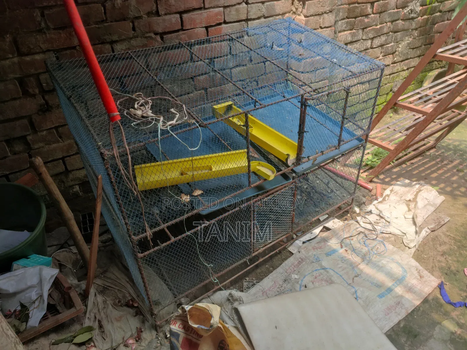 Two Iron Cages For Sale. One for Quail and one for Chicken