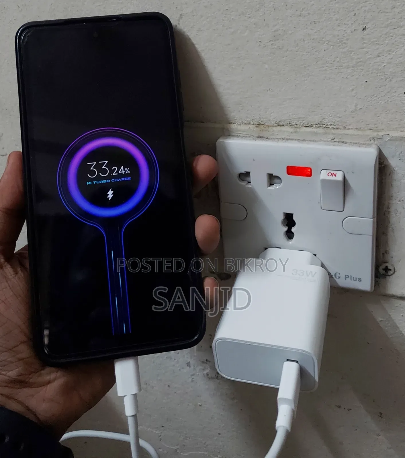 Xiaomi 33w Turbo Percentage Show Original Charger