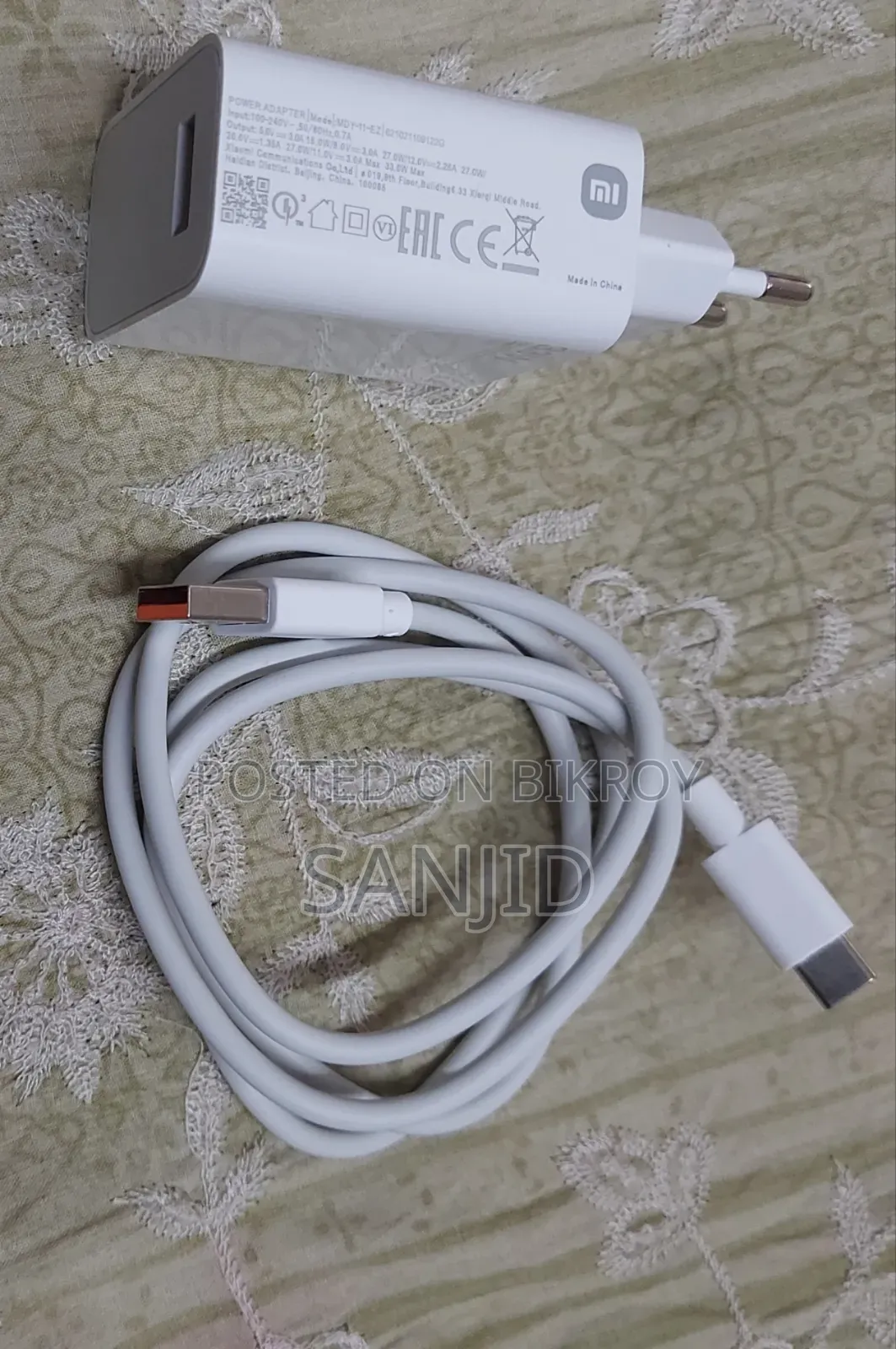 Xiaomi 33w Turbo Percentage Show Original Charger