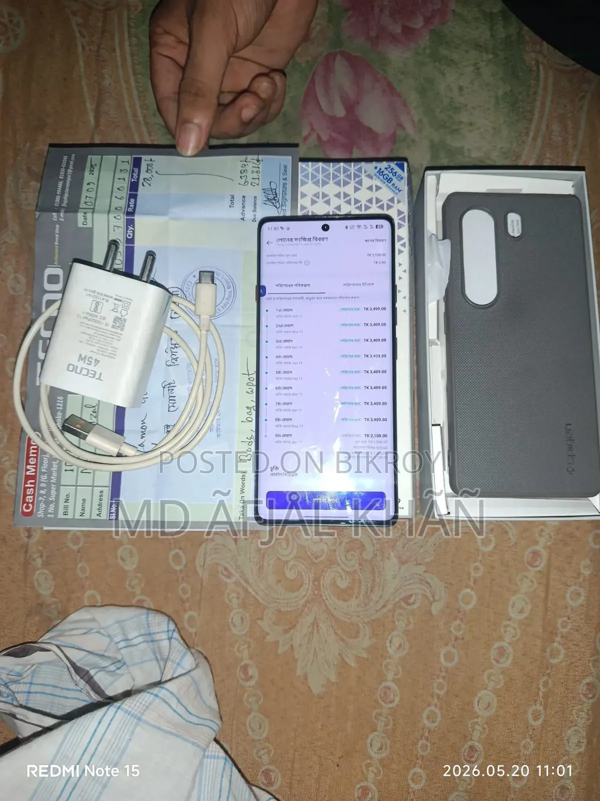 Tecno Camon 40 256 GB Blue