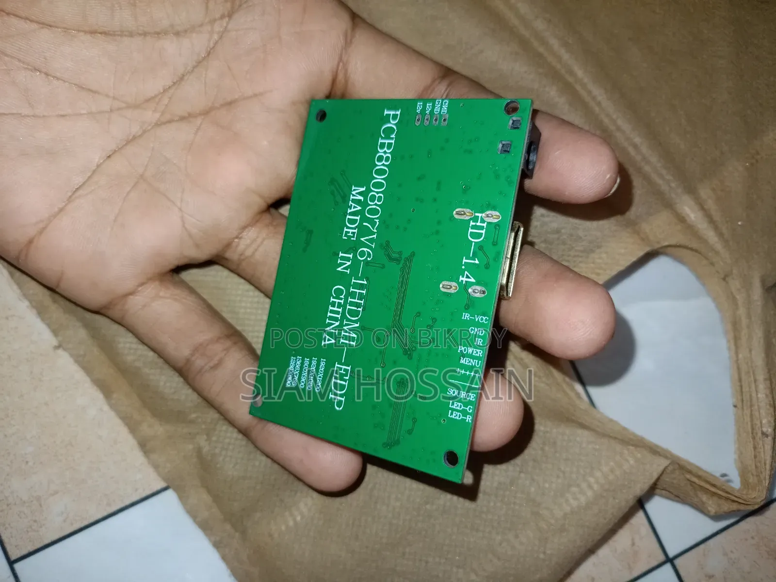 1set 30pin LCD Driver Board P.C.B-800807v1 1hdmi Edp for 1080p, 720p