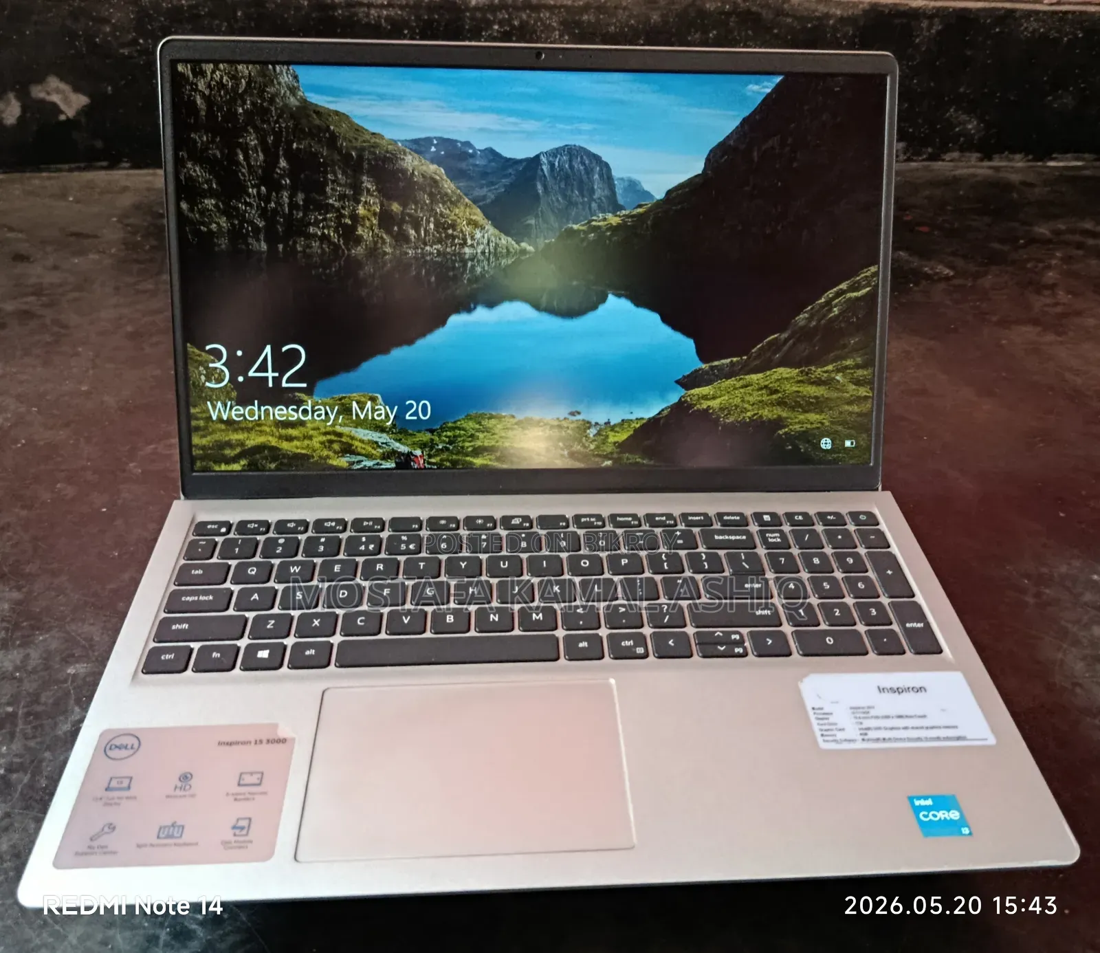 Laptop Dell Inspiron 15 3000 8GB Intel Core i3 HDD+SSD 1T