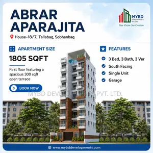 3-bedroom Apartment in Abrar Aparajita, Dhanmondi for Sale