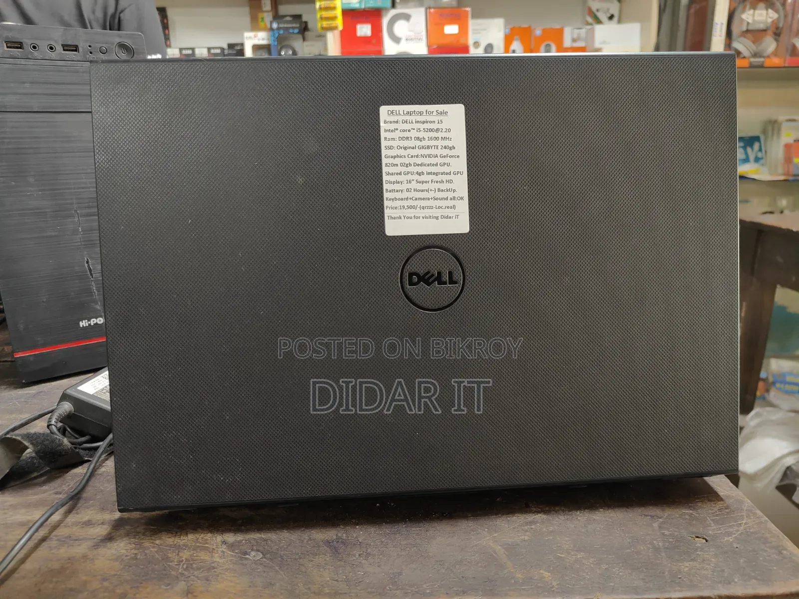 Laptop Dell Inspiron 15 8GB Intel Core I5 SSD 256GB
