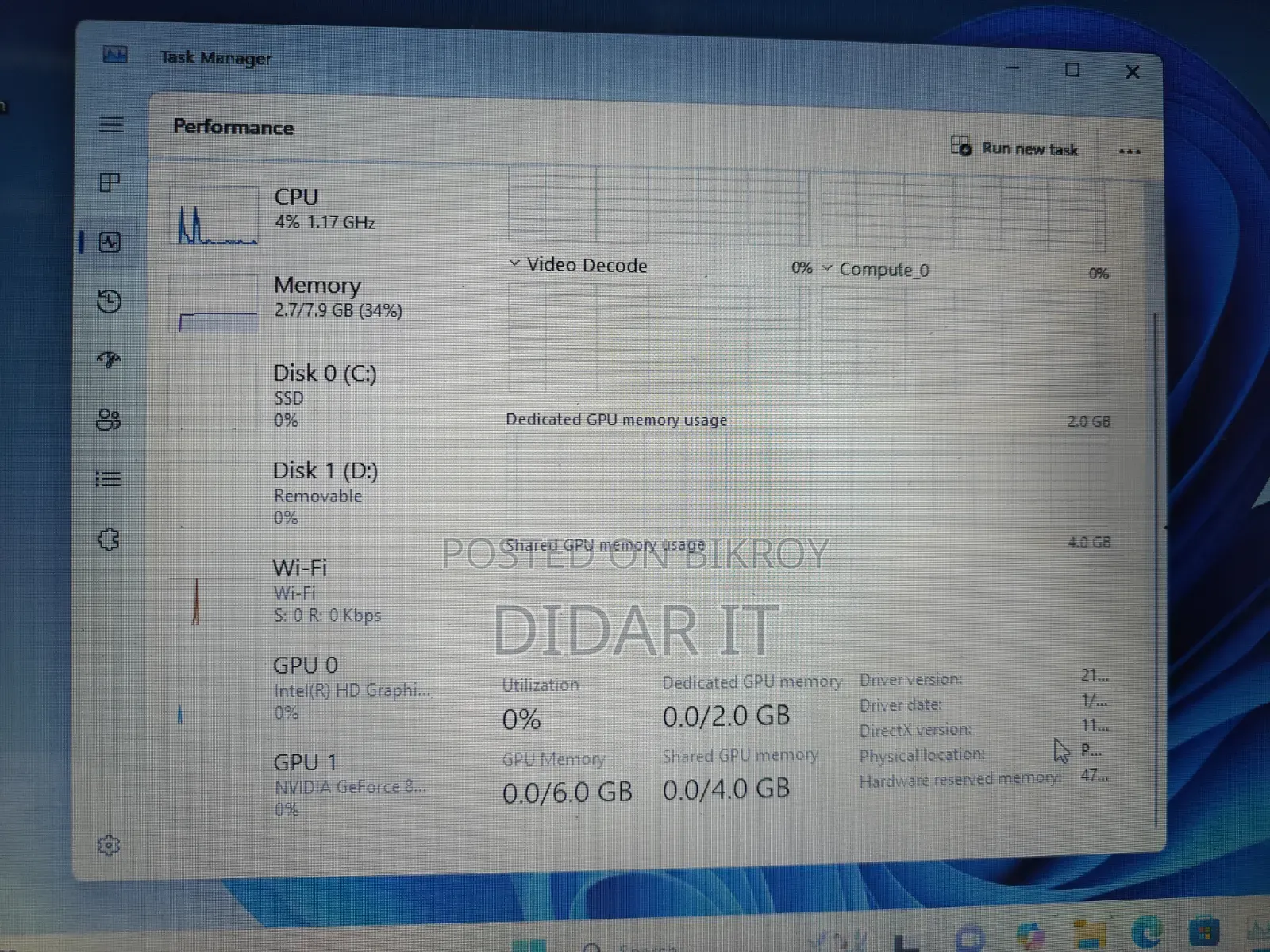 Laptop Dell Inspiron 15 8GB Intel Core I5 SSD 256GB