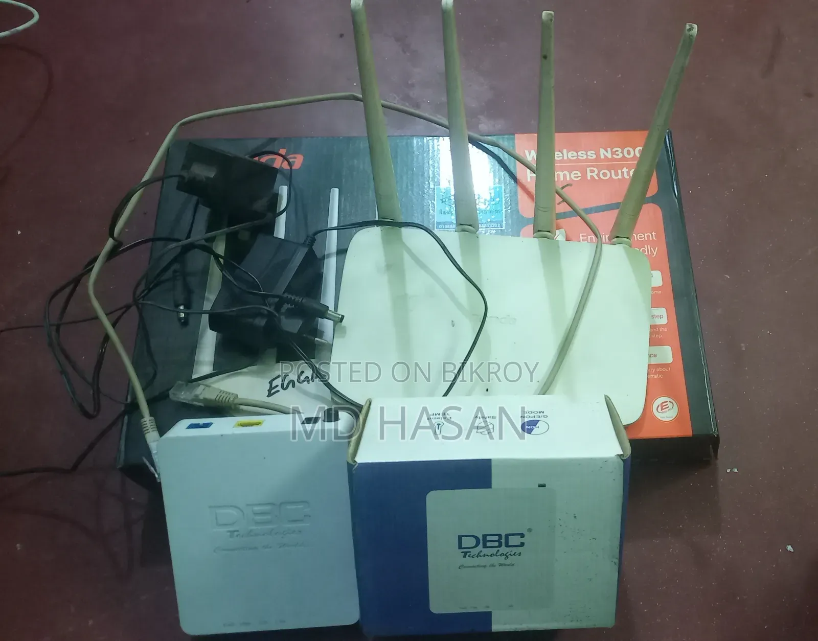 Tenda 4-Antenna Router and ONU