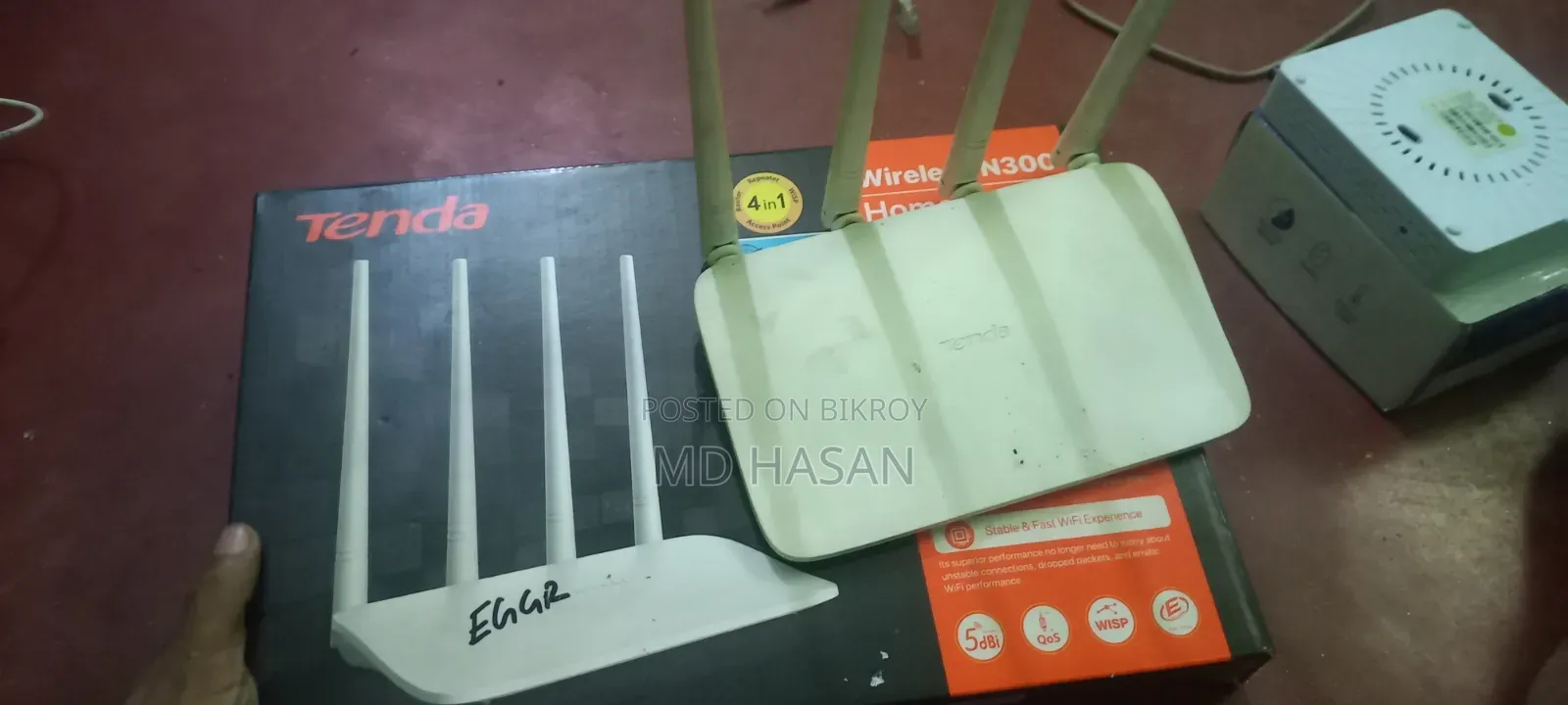 Tenda 4-Antenna Router and ONU