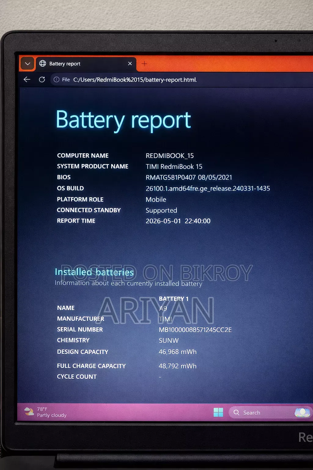 New Laptop 8GB Intel Core I5 SSD 512GB