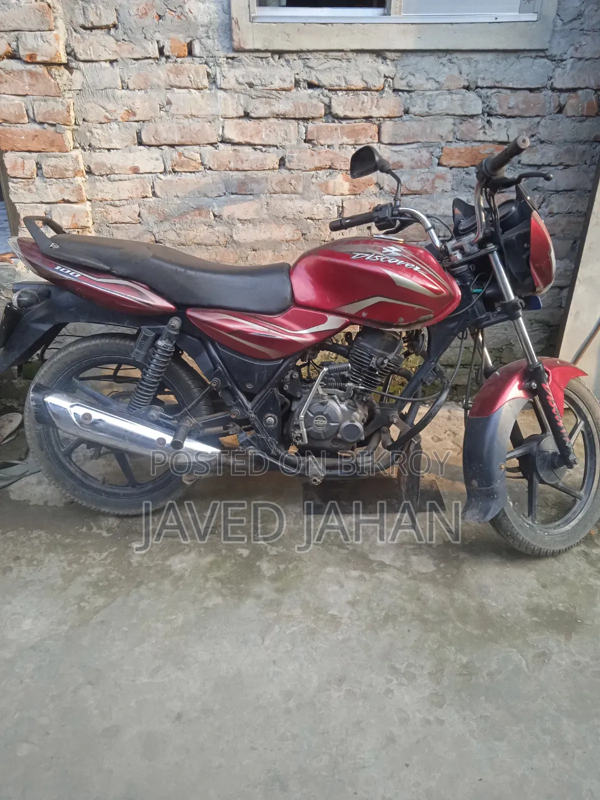 Bajaj Discover 100 2014 Red