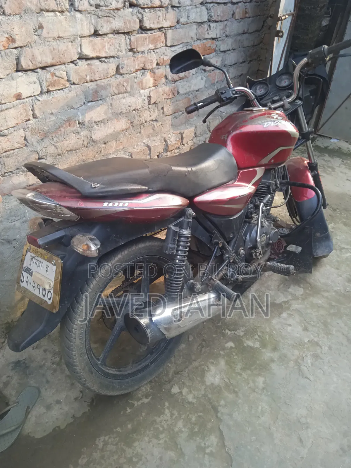 Bajaj Discover 100 2014 Red