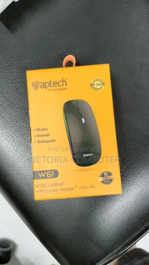 Aptech W61 ওয়্যারলেস রিচার্জেবল সাইলেন্ট RGB মাউস
