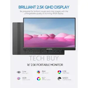 Arzopa Z1rc 16" 2. QHD Ips Portable Monitor