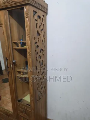 Bed, Showcase, and Dressing Table for Sale Together