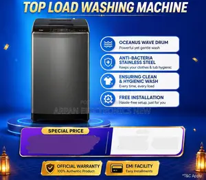 Haier 8kg Top Load Automatic Washing Machine High-Efficiency AC Motor