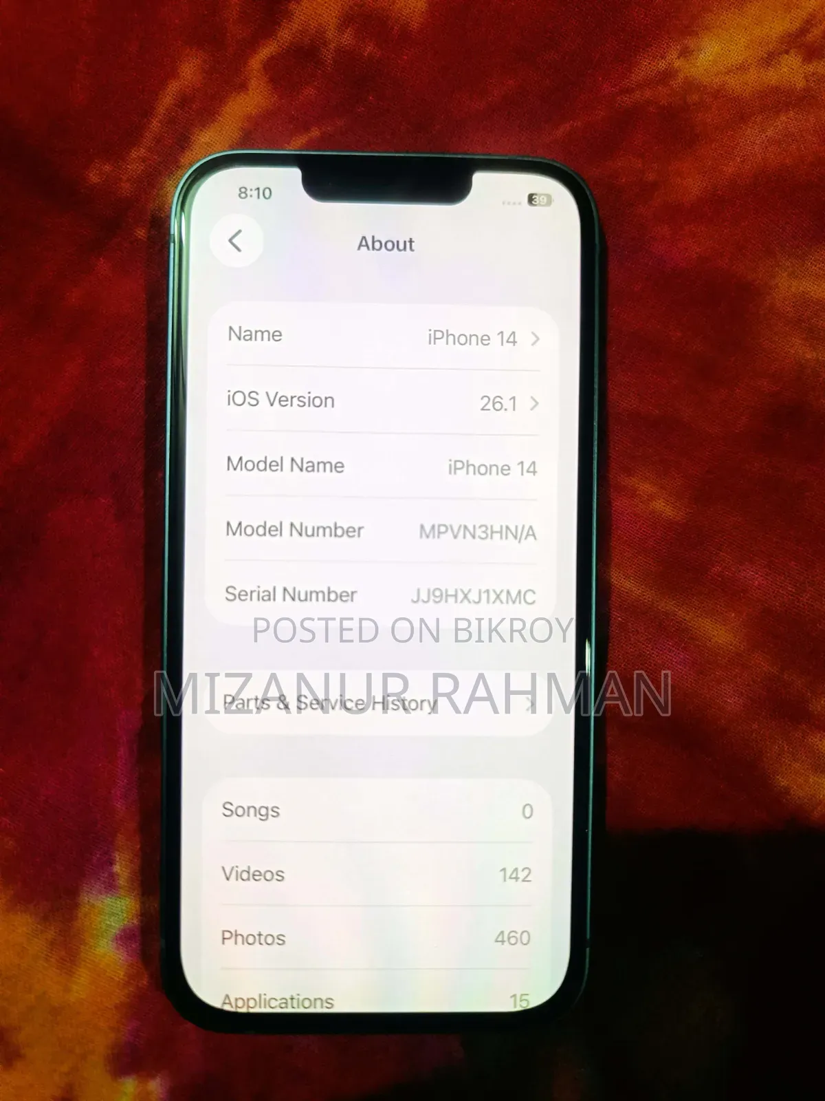 Apple iPhone 14 128 GB Gray