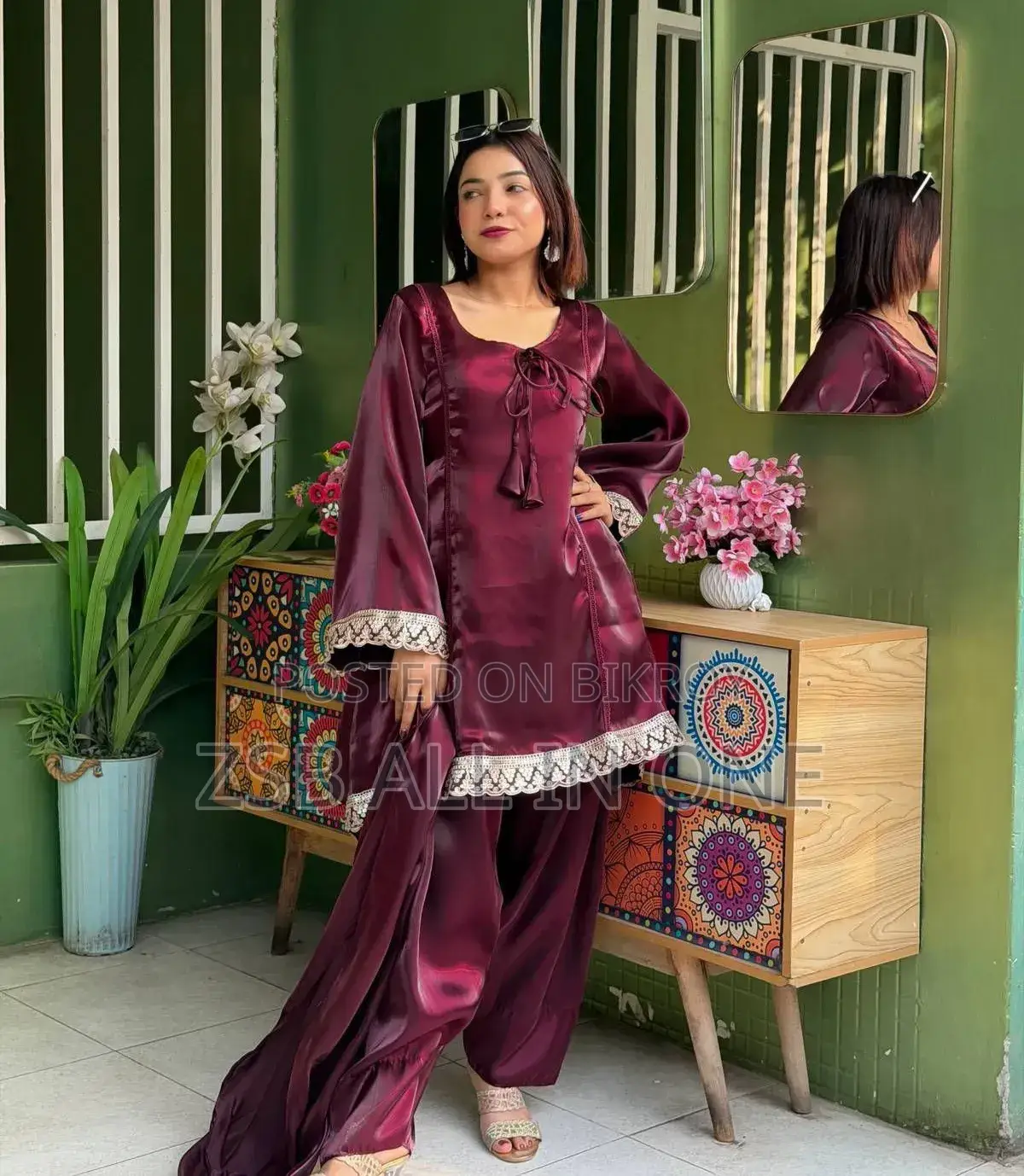 Premium Quality Gown Three-Piece