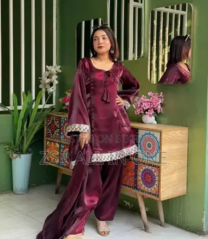 Premium Quality Gown Three-Piece