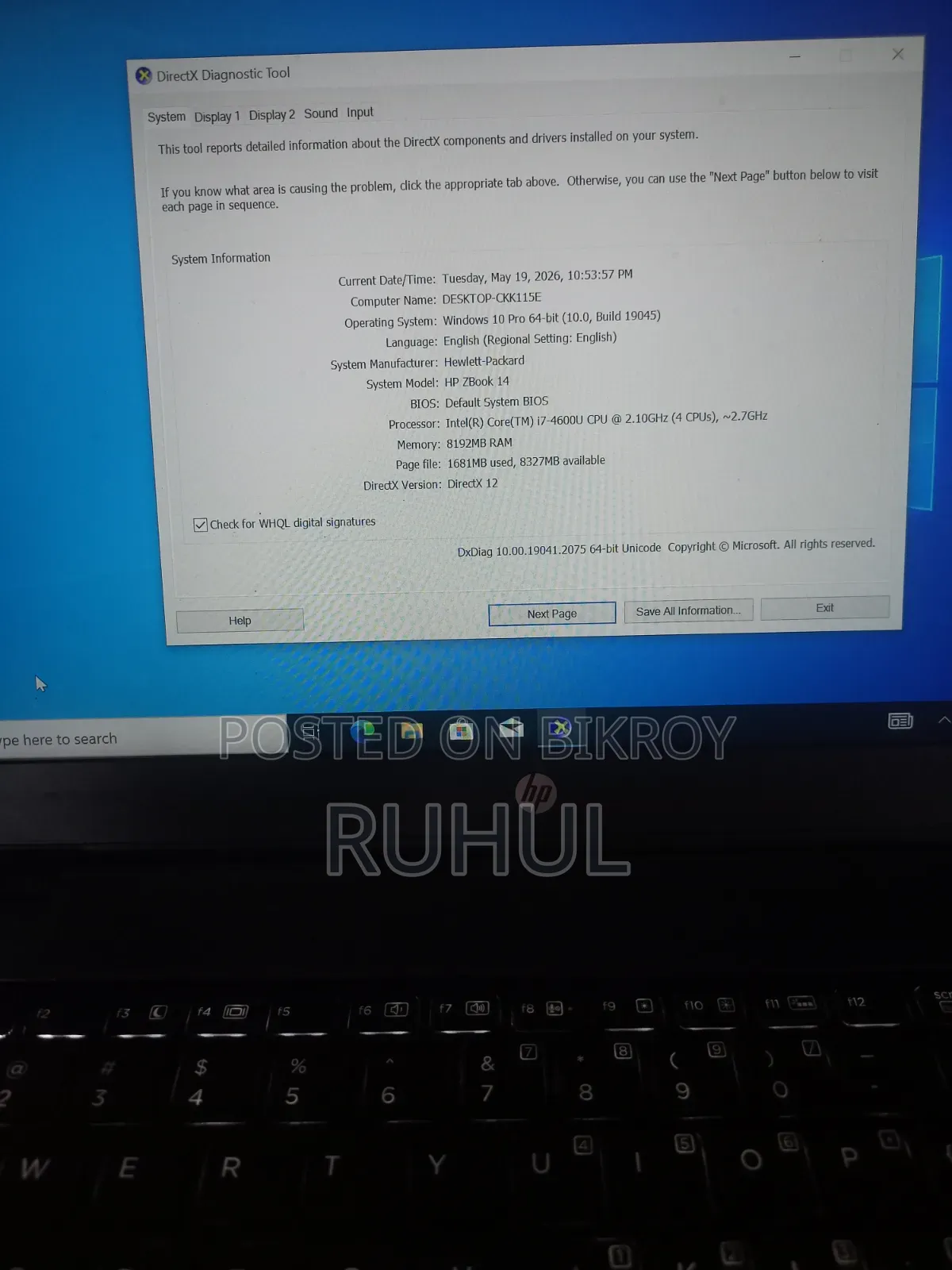 Laptop HP ZBook 14 8GB Intel Core I7 SSD 256GB
