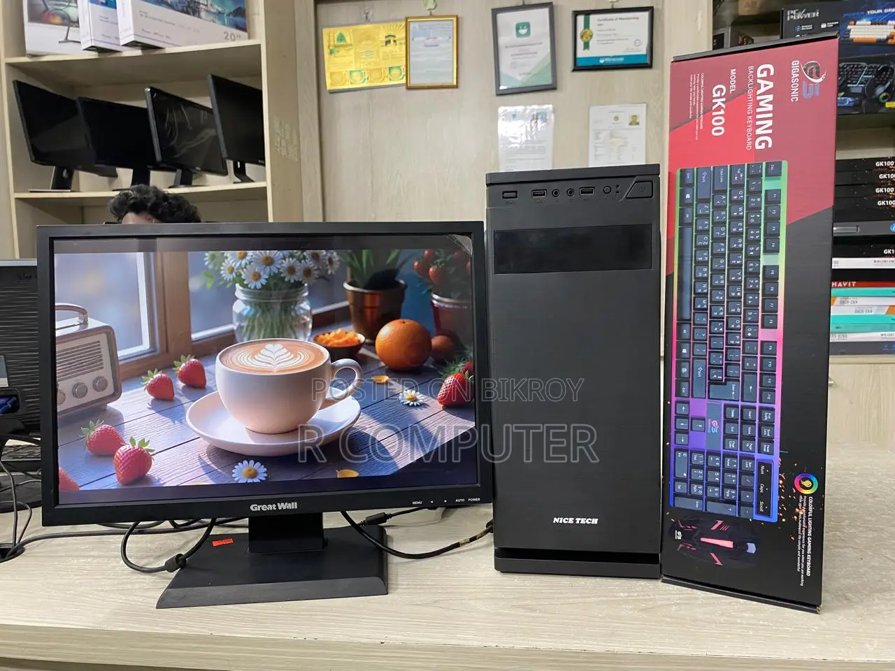 Desktop Computer 4GB Intel Core I3 HDD+SSD 500GB