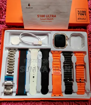 Smart Watch Ultra 9 (S100 7-in-1 Combo Pack)