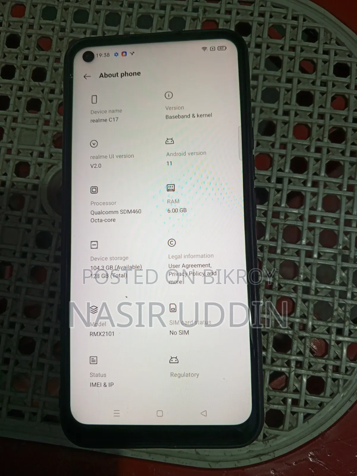 Realme C17 128 GB Purple