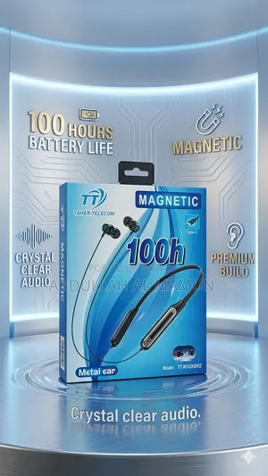 Tt Rockerz Magnetic Bluetooth Neckband Earphone 100 Hours Battery Life