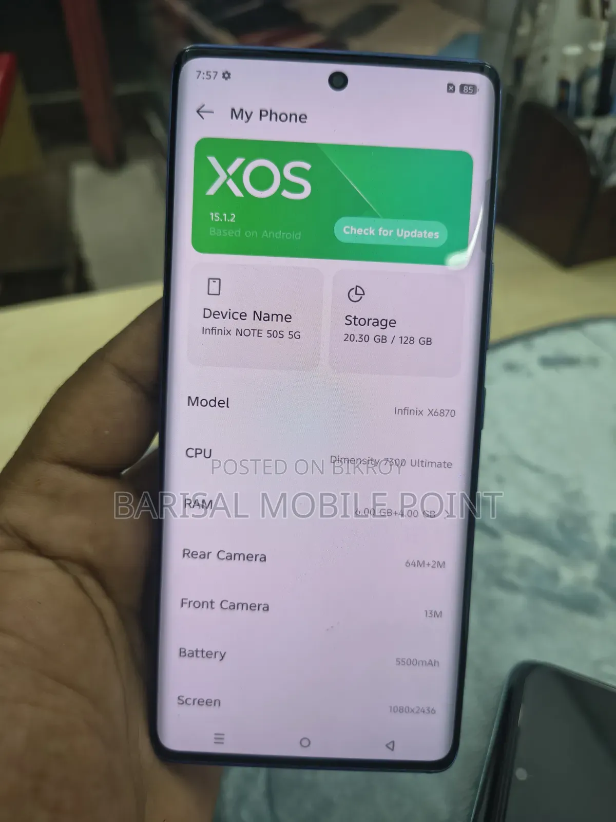 Infinix 128 GB Blue